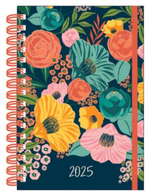 12 Month Planner, Garden Blooms Navy