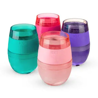 Wine Freeze™ Cooling Cup w/ Cooling Gel - Translucent Turquoise