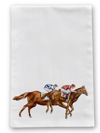 Racing Horses Tea Towel