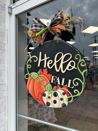 Hello Fall Door Hanger