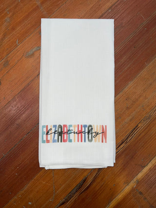 Elizabethtown Color Tea Towel