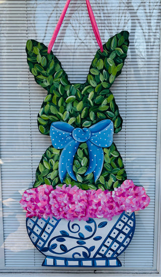 **PREORDER** Topiary Bunny Doorhanger