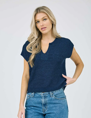 Lora Top Navy