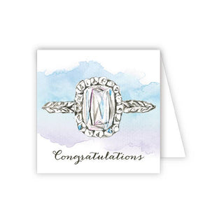 Congratulations Diamond Ring Enclosure Card